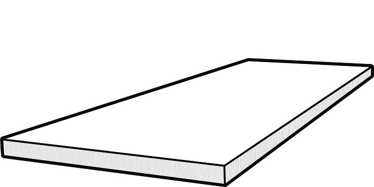 White Stair Riser