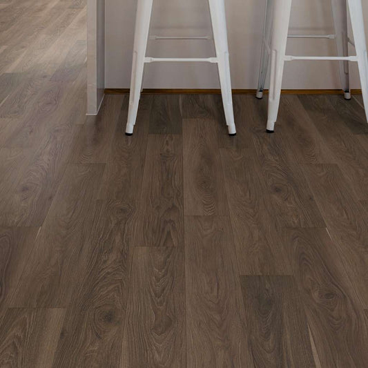 Charred Earth Shaw Floorte Pantheon HD + Natural Bevel Vinyl Plank