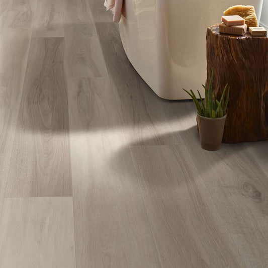 Renewed Hickory Shaw Floorte Titan HD Plus Platinum Vinyl Plank